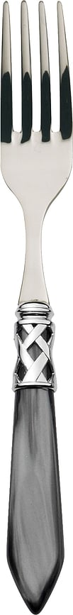 Widelec stołowy Aladdin czarno-srebrny
