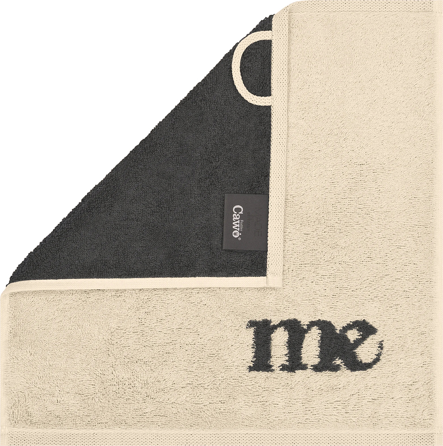 Asciugamani Heart Beats You&Me 30 x 30 cm, beige-grigio, 3 pz.