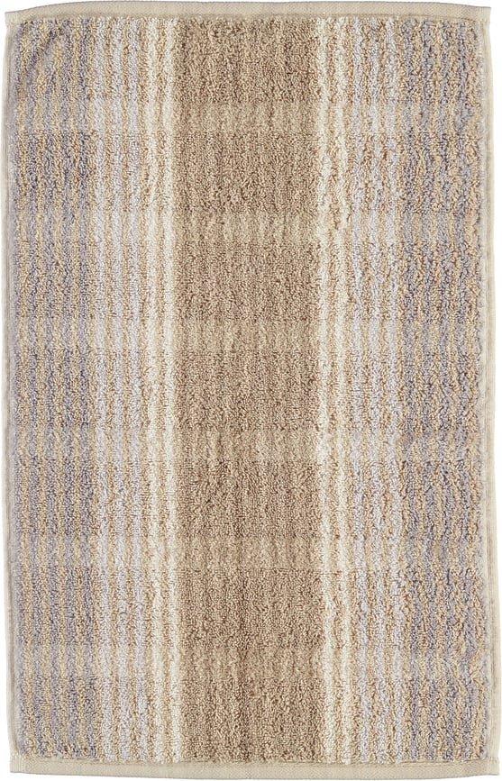 Asciugamano Cashmere a strisce 30 x 50 cm sabbia