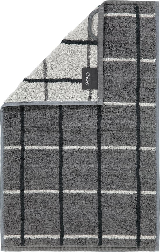 Asciugamano Square diamanti 30 x 50 cm color antracite