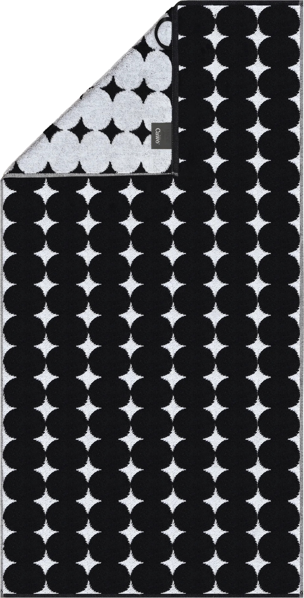 Black&White Bubbles Handtuch 50 x 100 cm