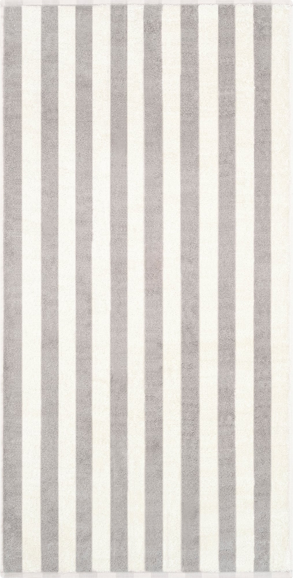 Bold Streifen Handtuch 50 x 100 cm, grau-weiß