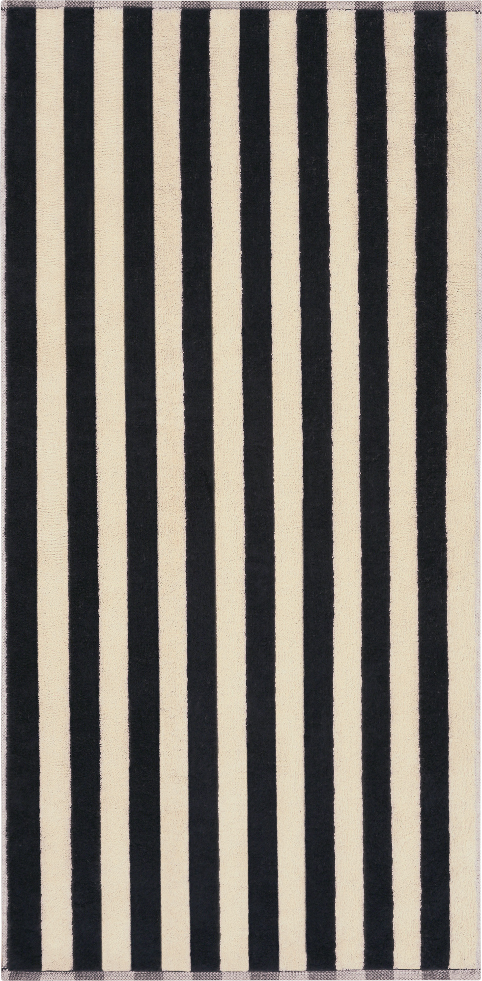 Bold Streifen Handtuch 70 x 140 cm, schwarz-beige