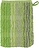 Cashmere Gant de Toilette à rayures, 16 x 22 cm, kiwi