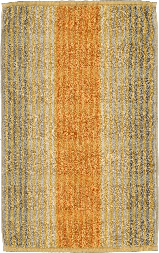 Cashmere Handduk randig 30 x 50 cm, ljusorange