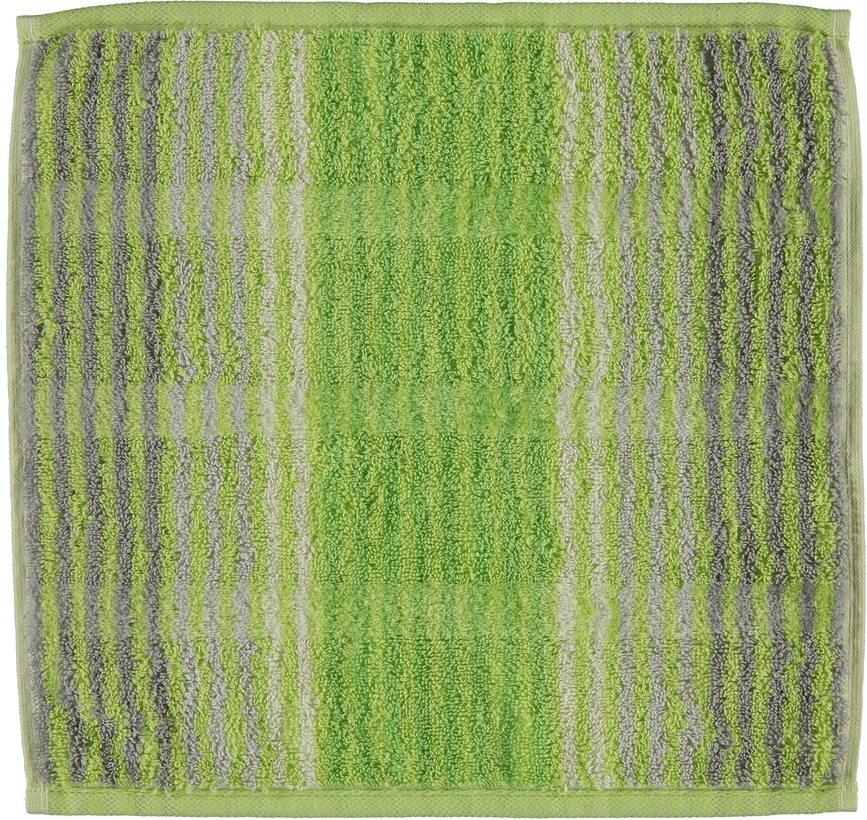 Cashmere Handtuch 30 x 30 cm gestreift kiwi