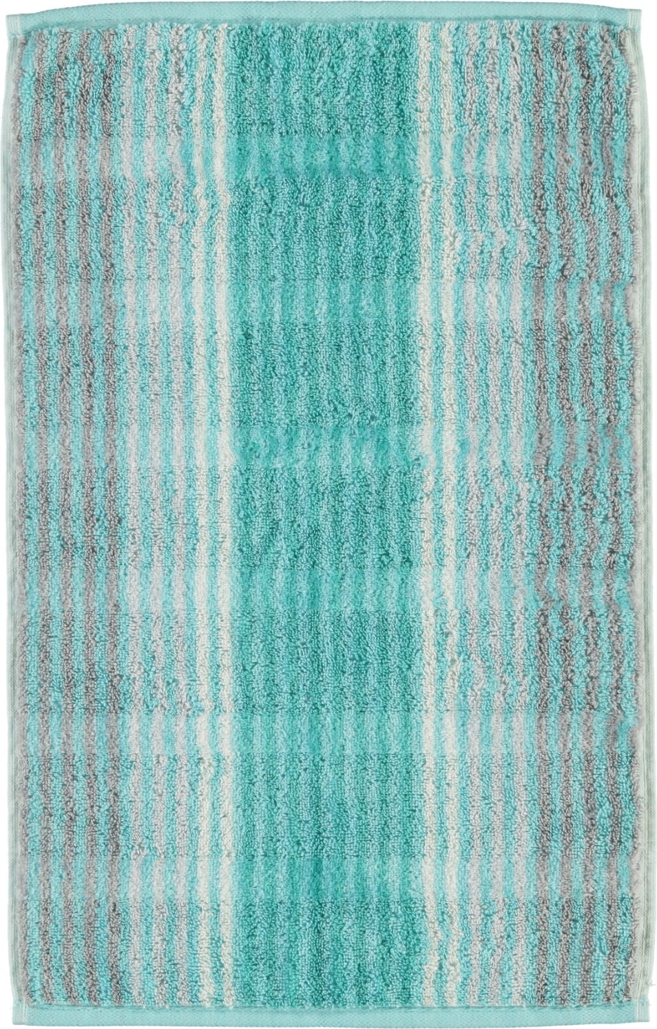 Cashmere Handtuch 30 x 50 cm gestreift mintgrün