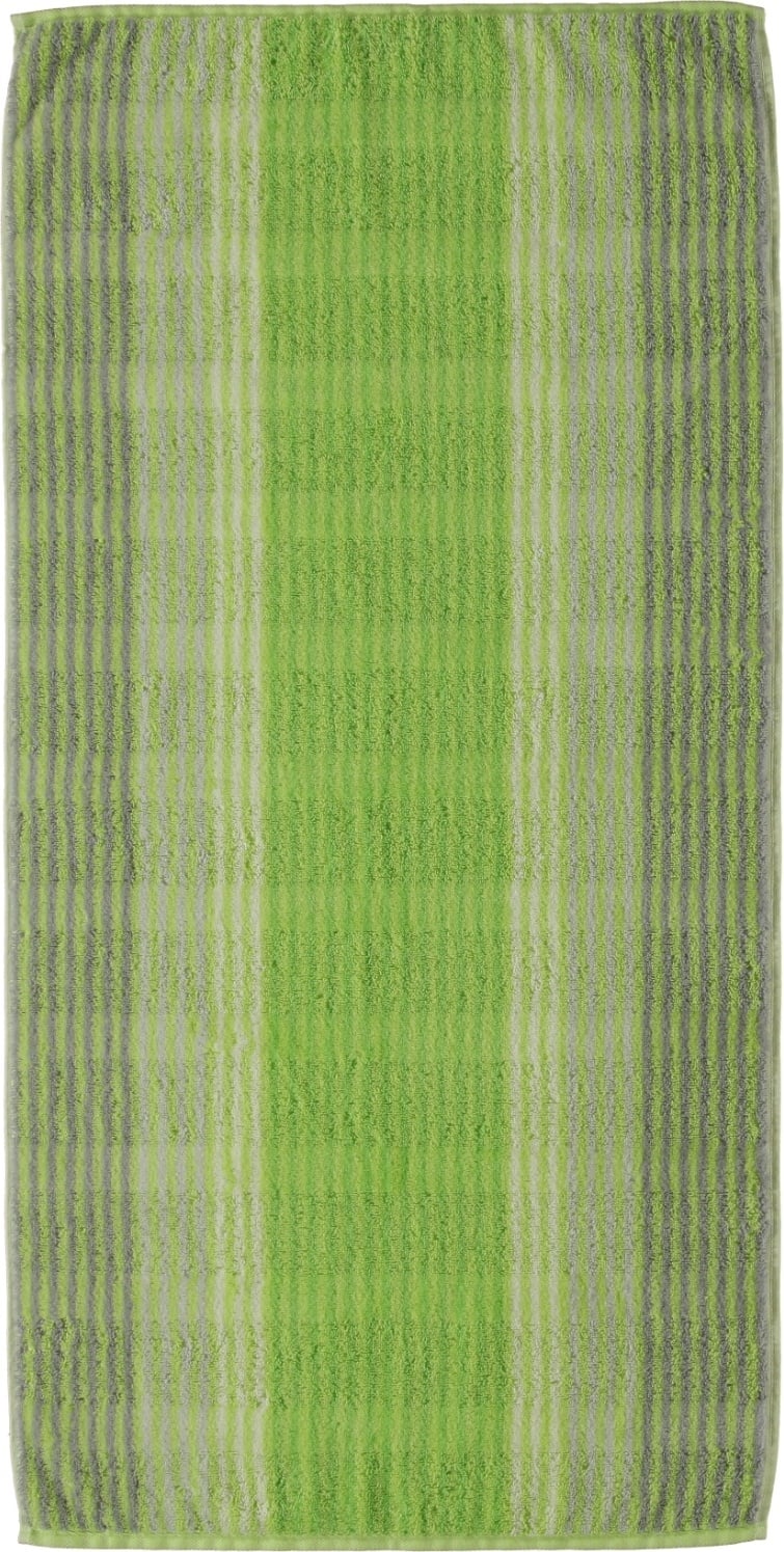 Cashmere Handtuch 50 x 100 cm gestreift kiwi