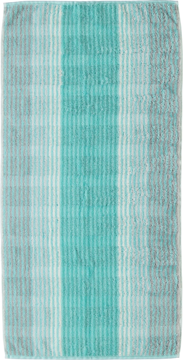 Cashmere Handtuch 50 x 100 cm gestreift mintgrün