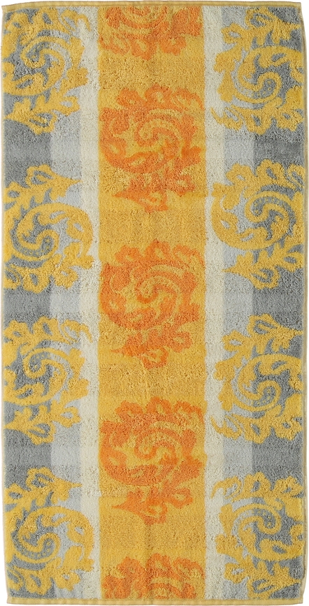 Cashmere Handtuch 50 x 100 cm Jacquard hell-orange