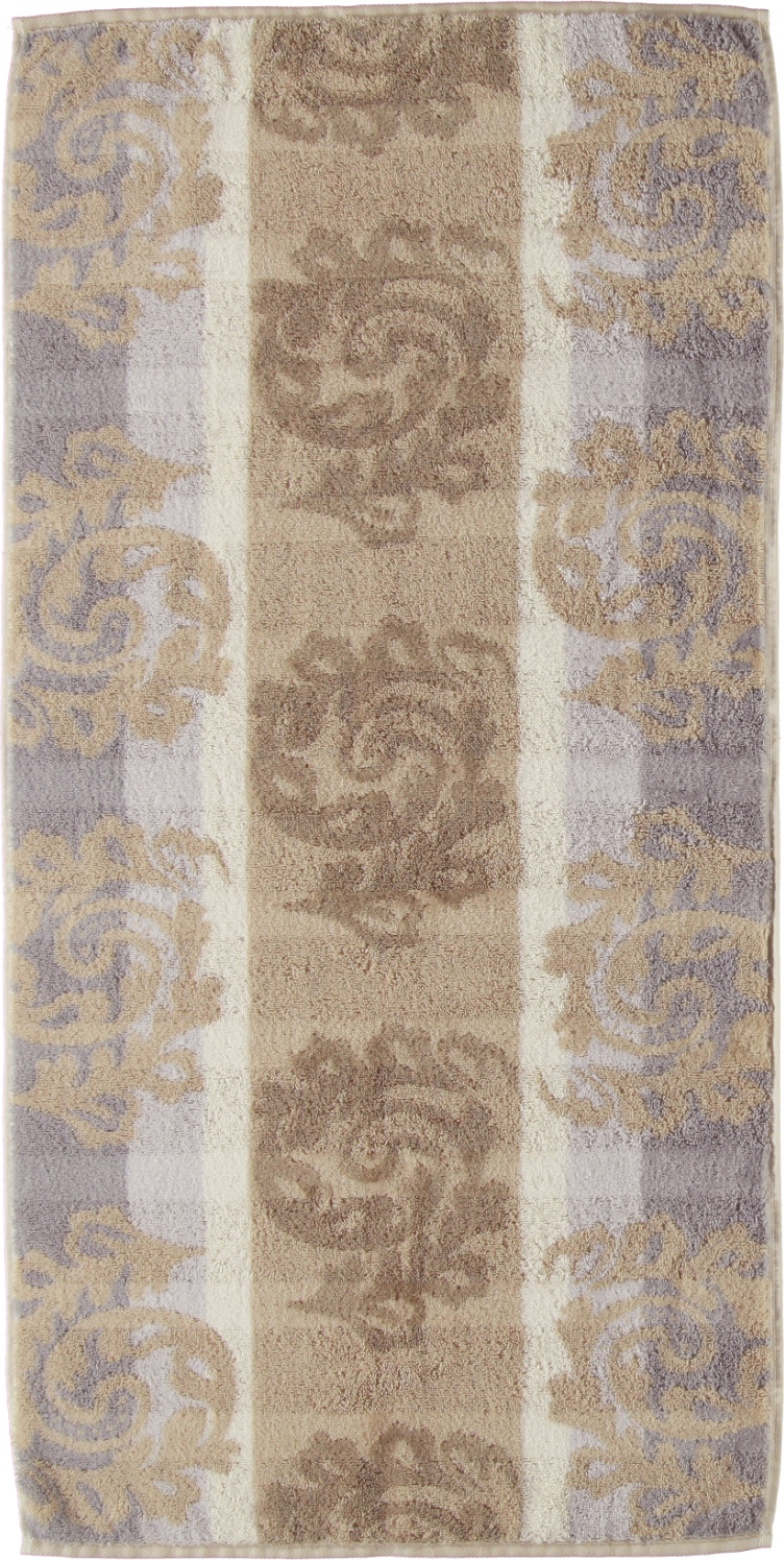 Cashmere Handtuch 80 x 150 cm Jacquard sandfarbig