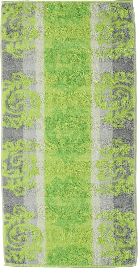 Cashmere Serviette jacquard, 50 x 100 cm, kiwi