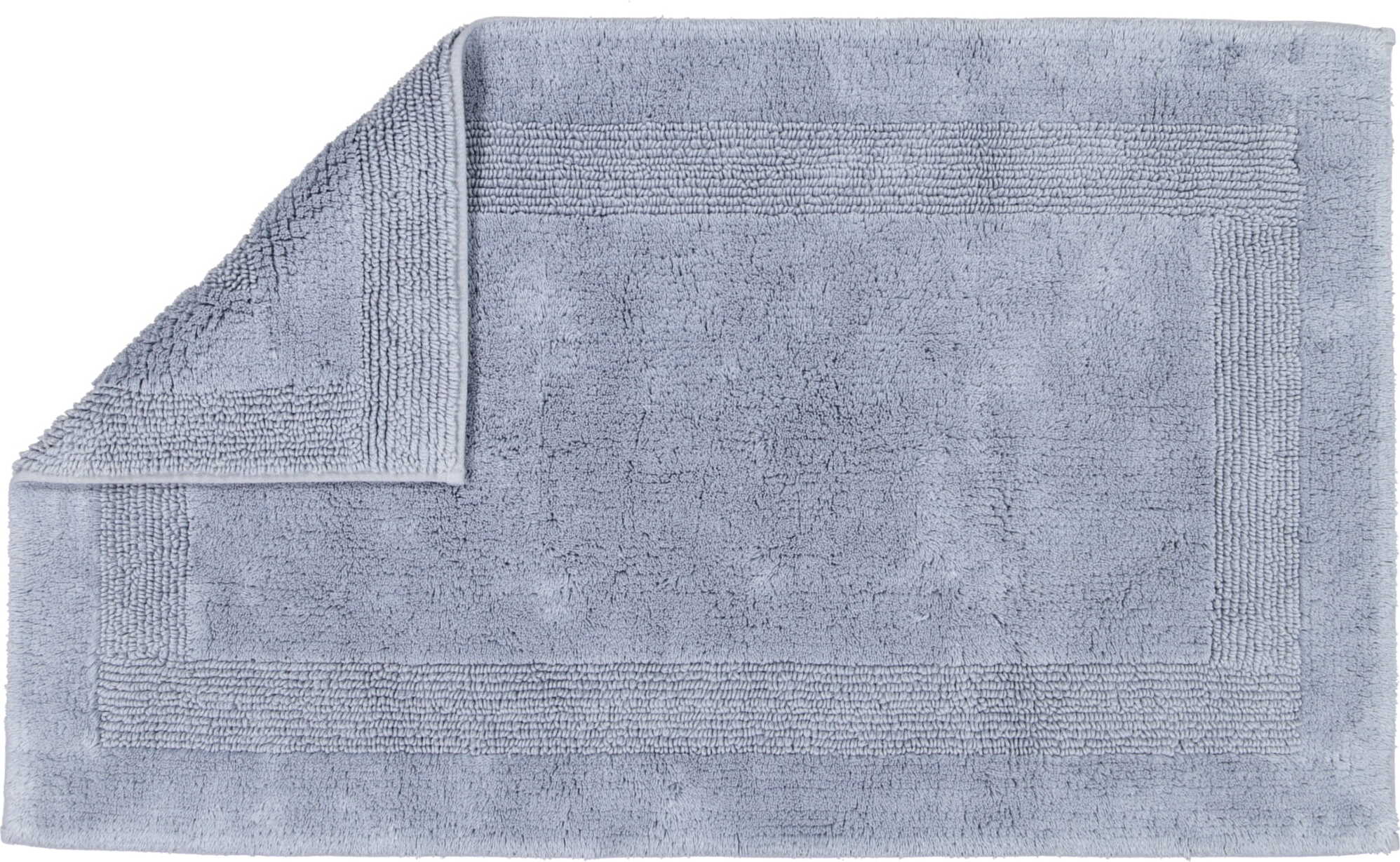 Cawo Badezimmer-Teppich 100 x 60 cm gedecktes Blau