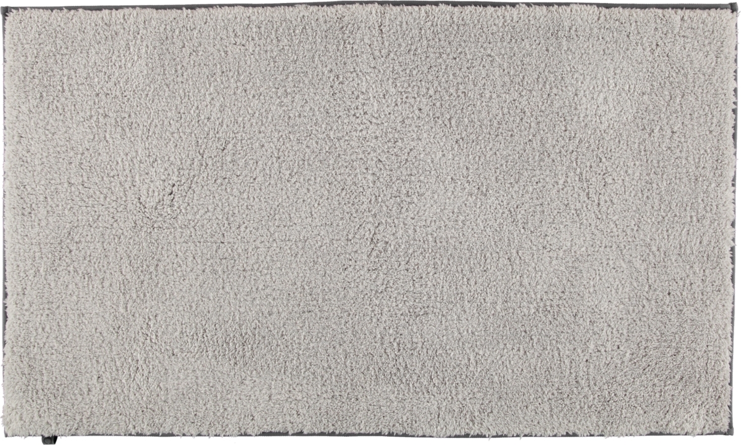 Cawo Badezimmer-Teppich 70 x 120 cm glatt platinfarbig Anti-Rutsch