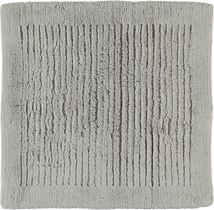 Cawo Χαλάκι Μπάνιου, χειροποίητο υφαντό, 60 x 60 εκ., γκρι