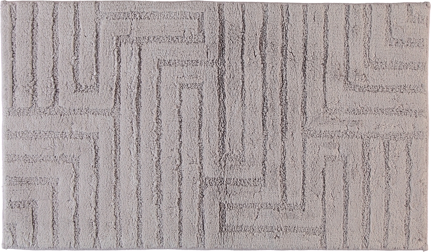 Cawo Tapis de Bain gaufré, 60 x 100 cm, argenté