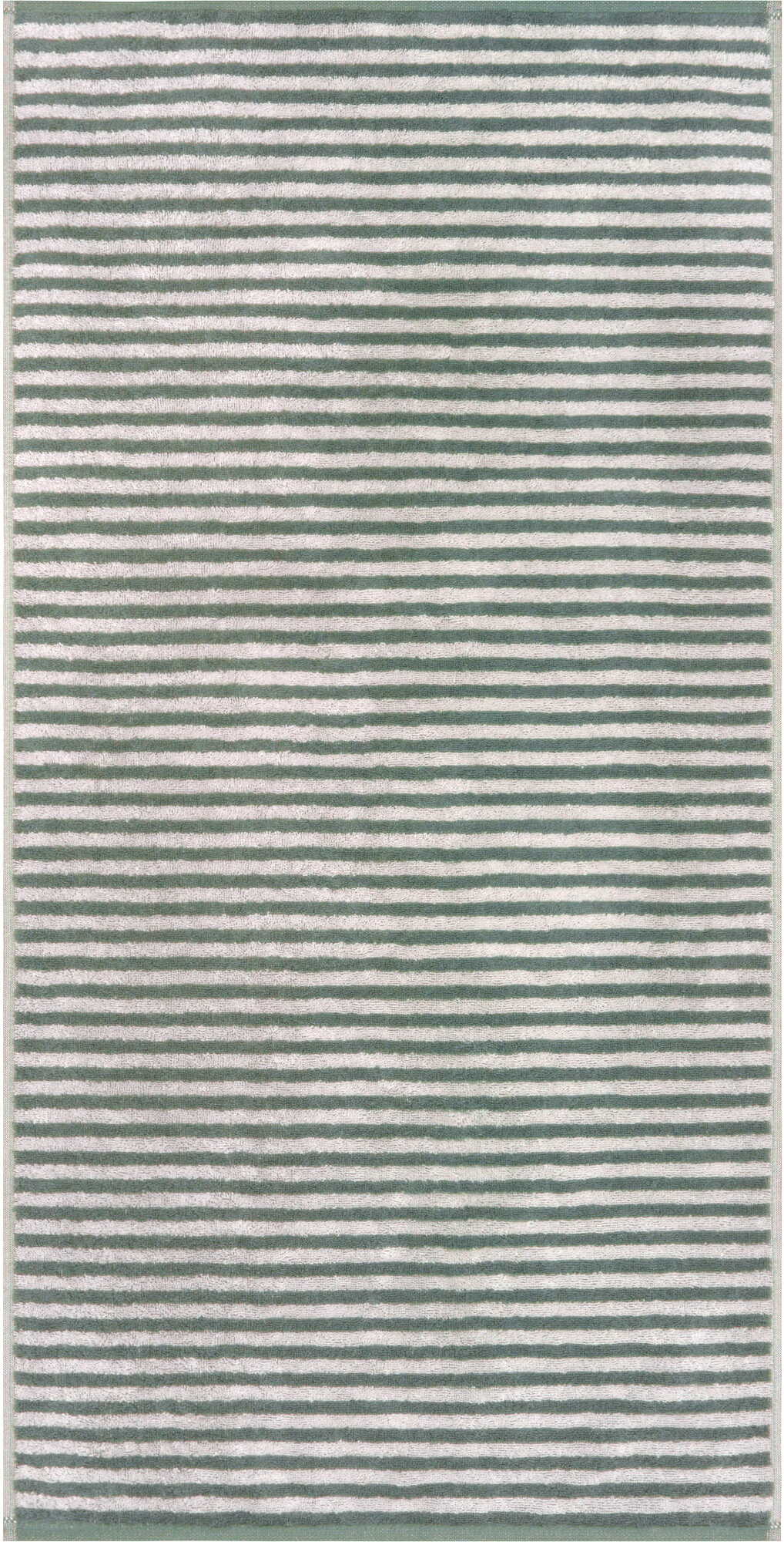 Club Badetuch gestreift 70 x 140 cm, eukalyptusgrün