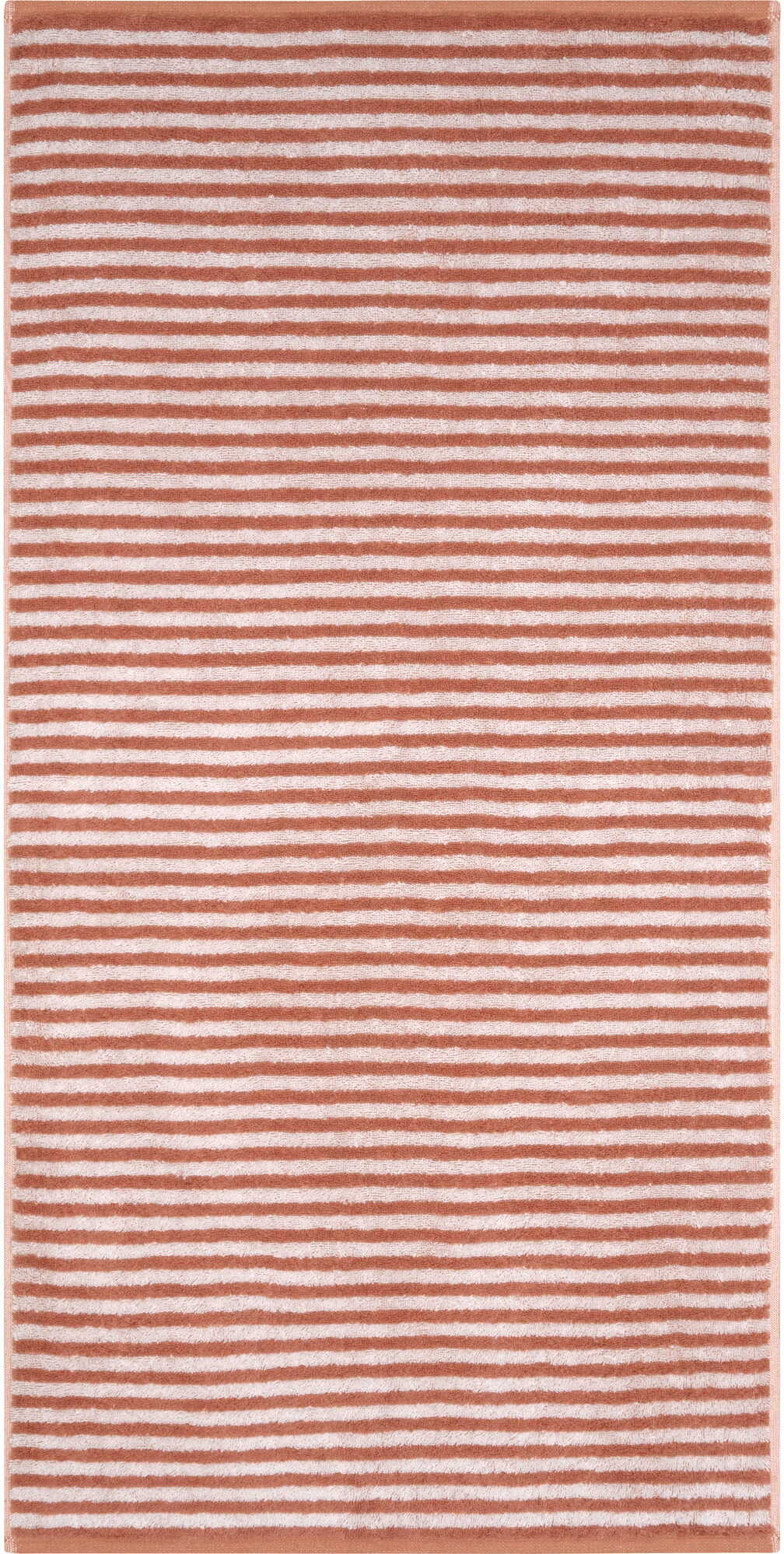 Club Handtuch gestreift, 50 x 100 cm, kupfer