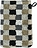 Cube Gant de Toilette, 16 x 22 cm, gris-beige