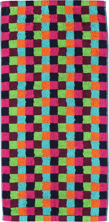 Cube Serviette 70 x 140 cm, multicolore foncée