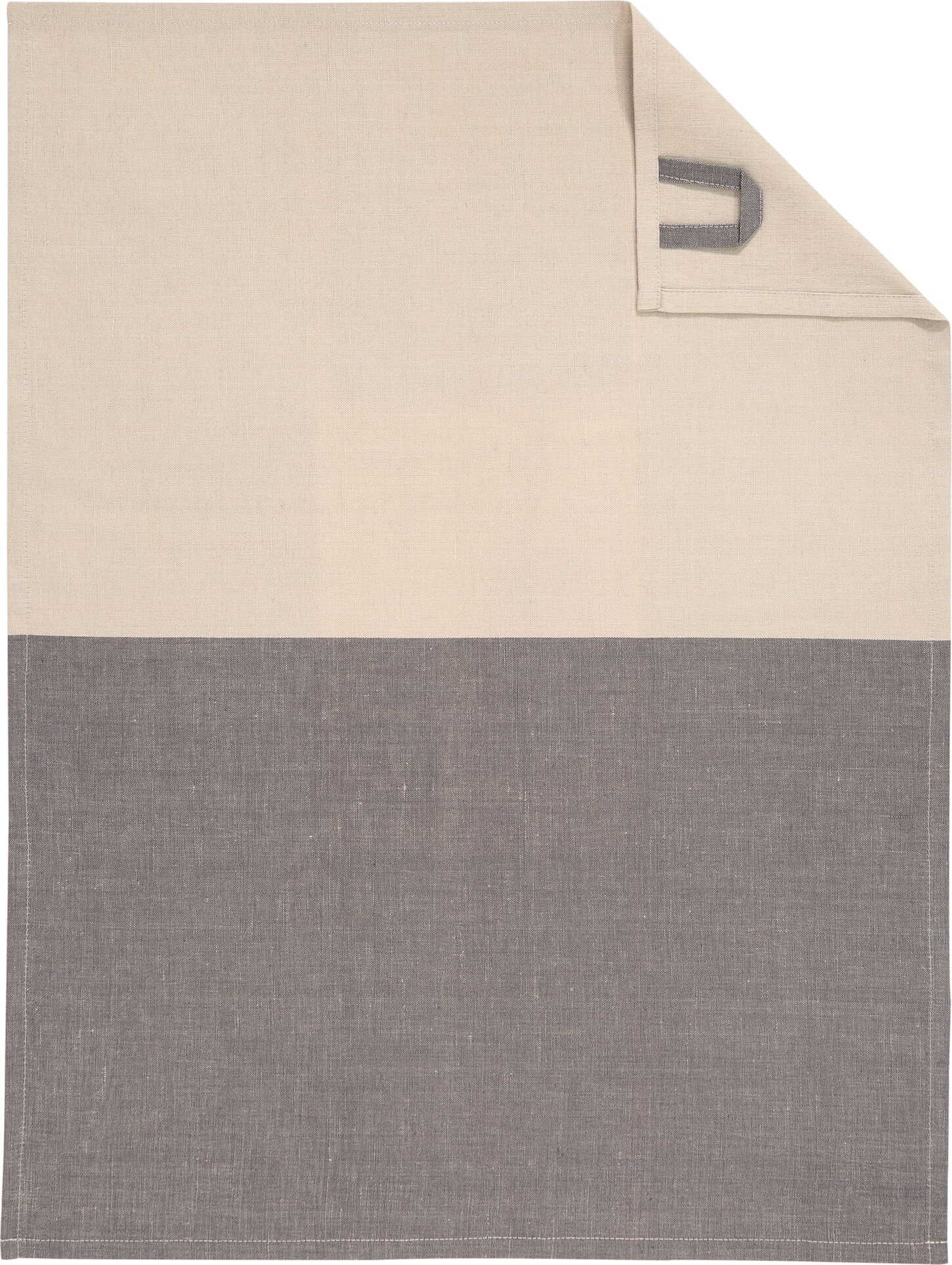 Duo Cuisine Geschirrtuch, grau-beige