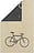 Dvieļu Postcards Bicycle 30 x 50 cm, bēšs