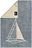Dvieļu Postcards Sailing Boat 30 x 50 cm, zils