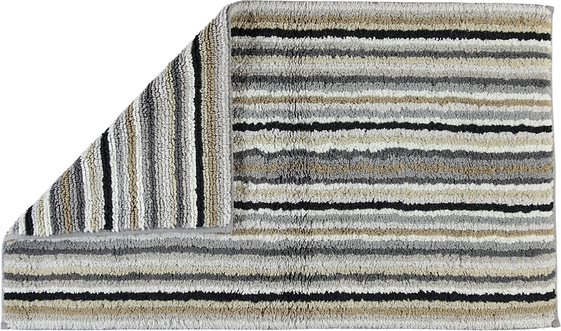 Dywanik łazienkowy Stripes 60 x 100 cm szary