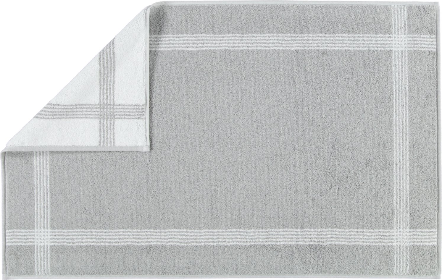 Dywanik łazienkowy Two-Tone 50 x 80 cm platynowy