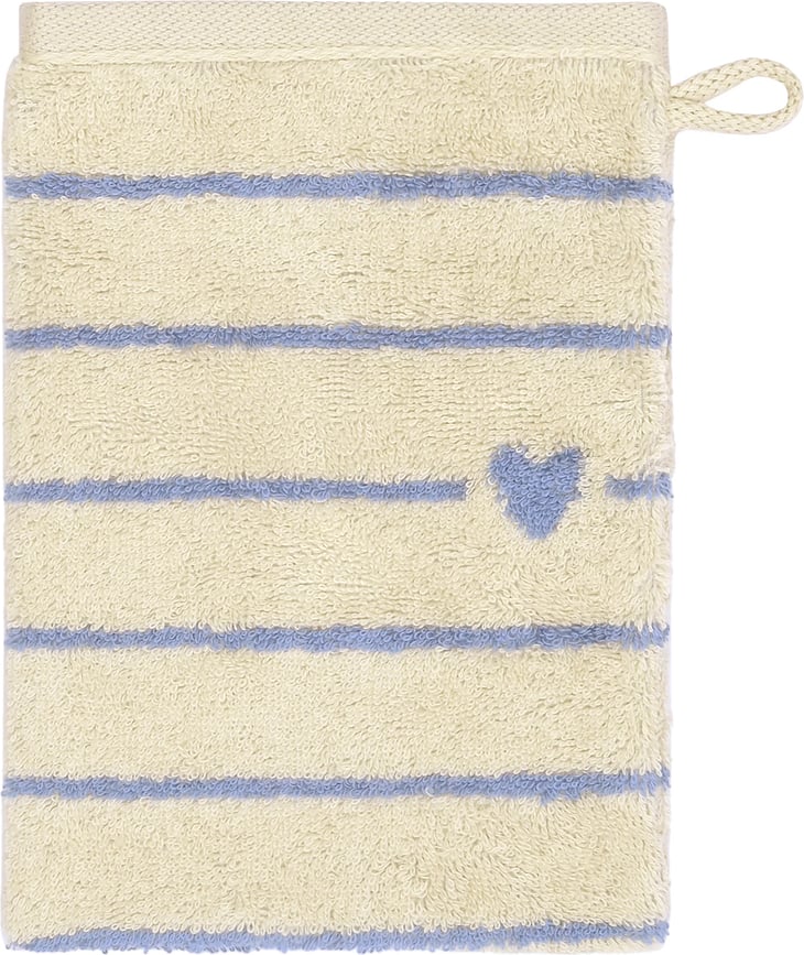 Γάντι μπάνιου Lines&Hearts 16 x 22 cm, μπλε