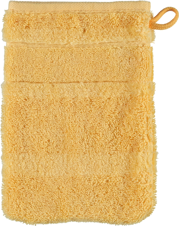 Guanto da bagno Noblesse II liscio 16 x 22 cm arancione chiaro