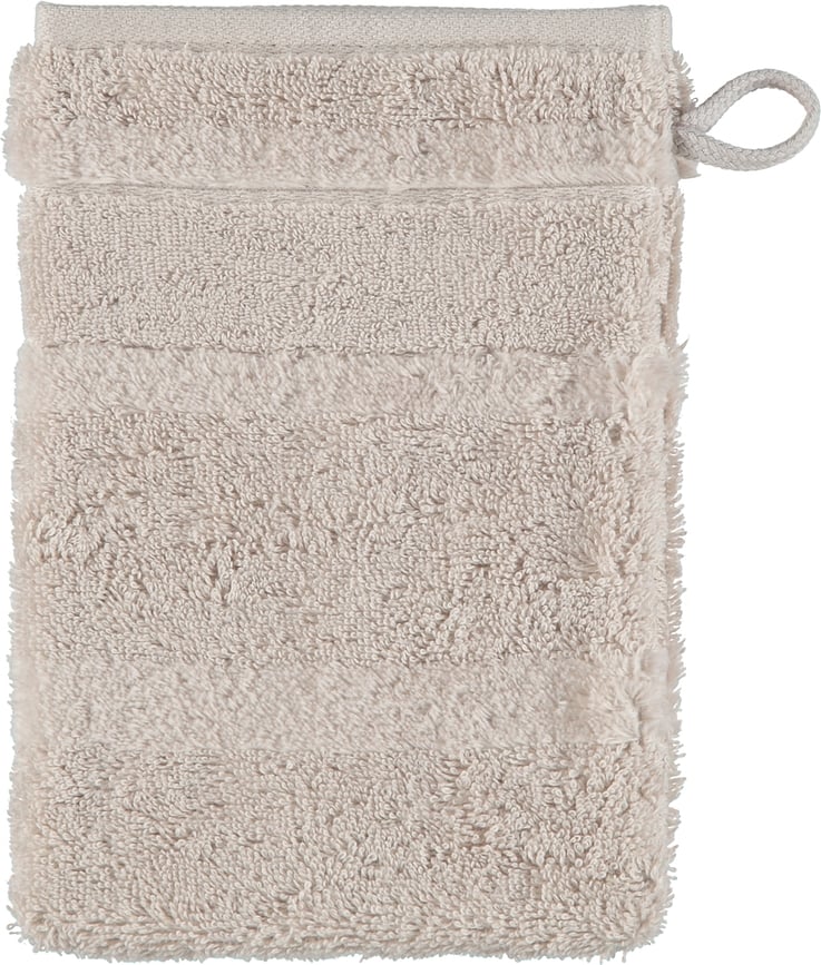Guanto da bagno Noblesse II liscio 16 x 22 cm beige