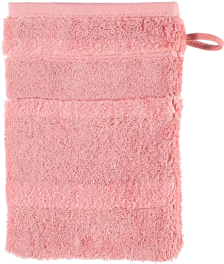 Guanto da bagno Noblesse II liscio 16 x 22 cm rosato
