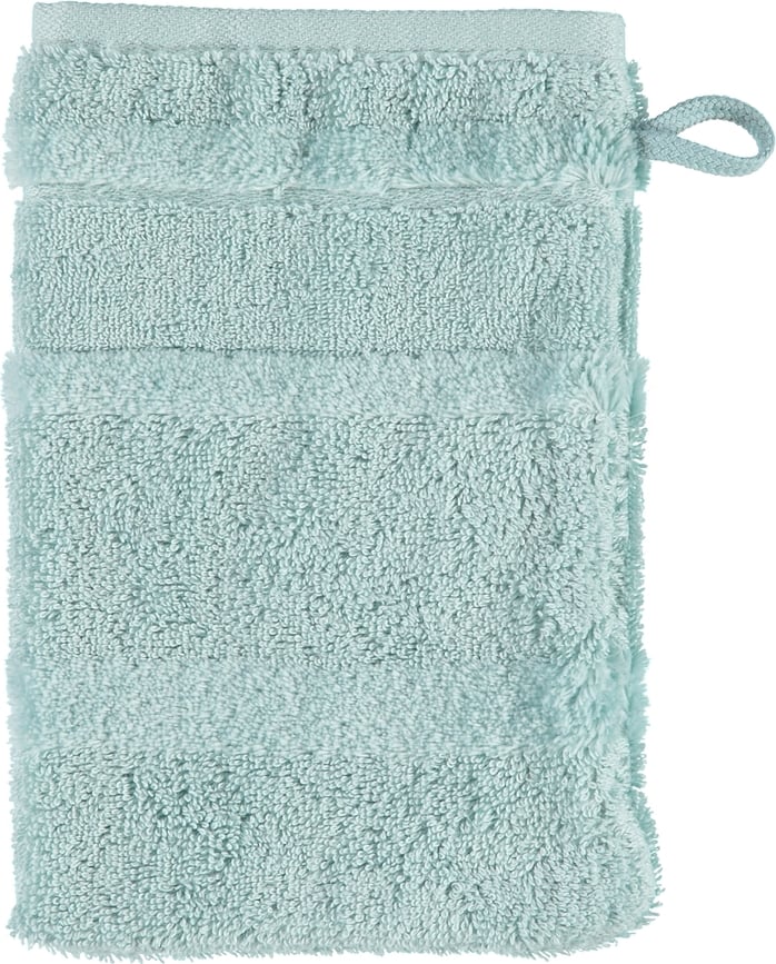 Guanto da bagno Noblesse II liscio 16 x 22 cm verde marino