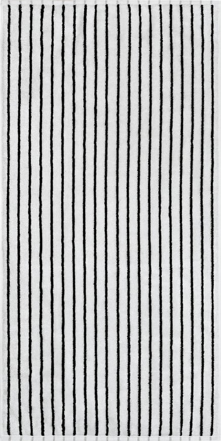 Handduk Black&White Streifen 80 x 150 cm