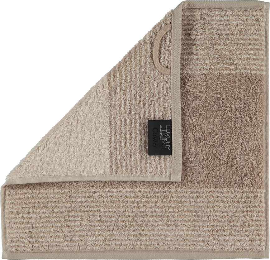 Håndklæde Two-Tone 30 x 30 cm sand, sandfarvet