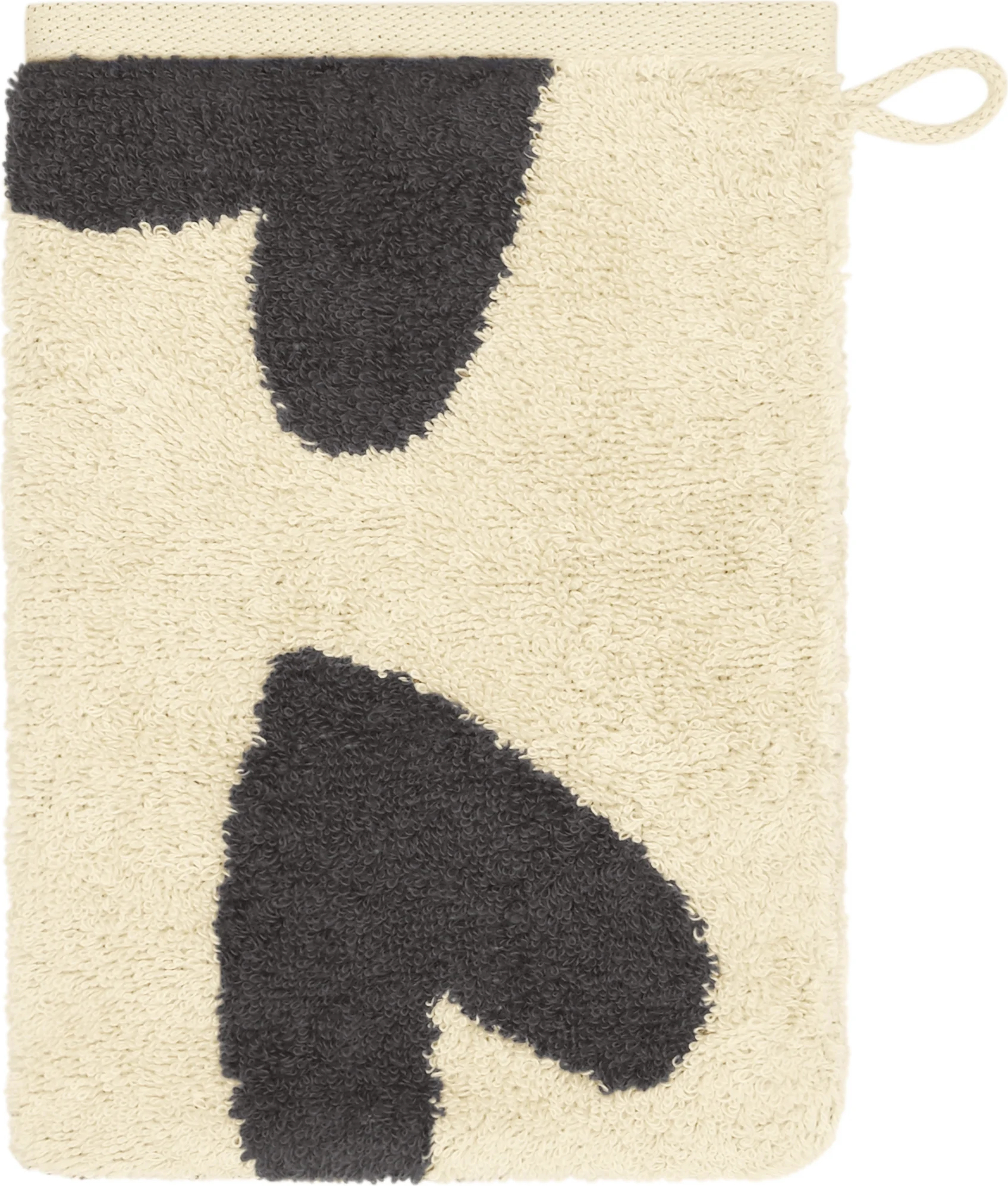 Hearts Waschlappen 16 x 22 cm, dunkelgrau
