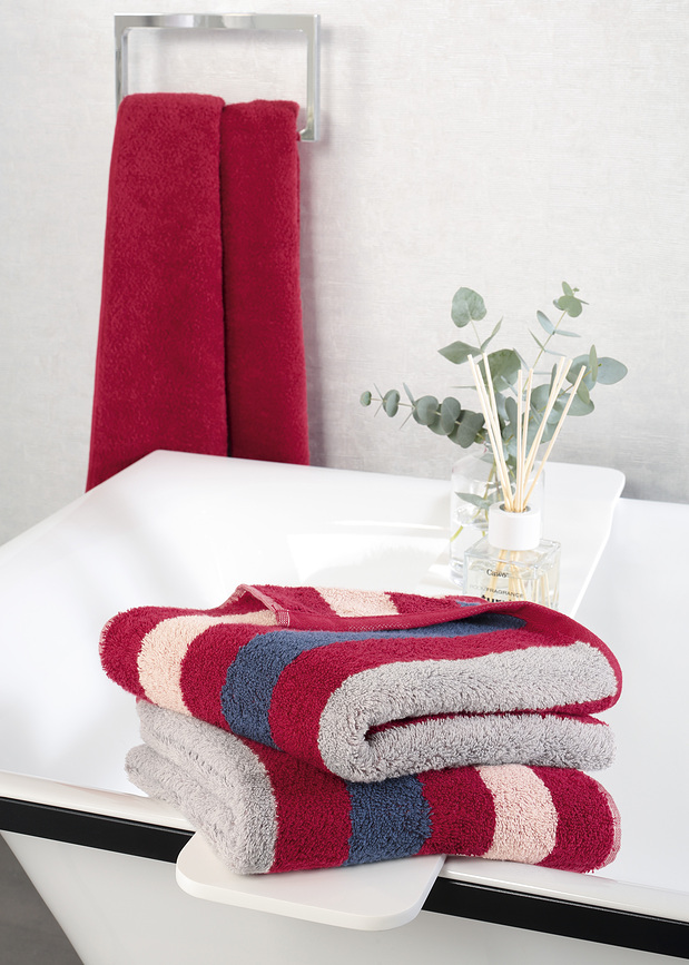 Heritage Stripes Serviette 50 x 100 cm, anthracite