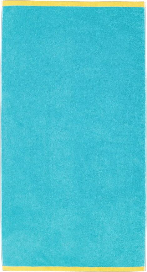 Lifestyle Splash Serviette de Bain 70 x 140 cm, turquoise et jaune