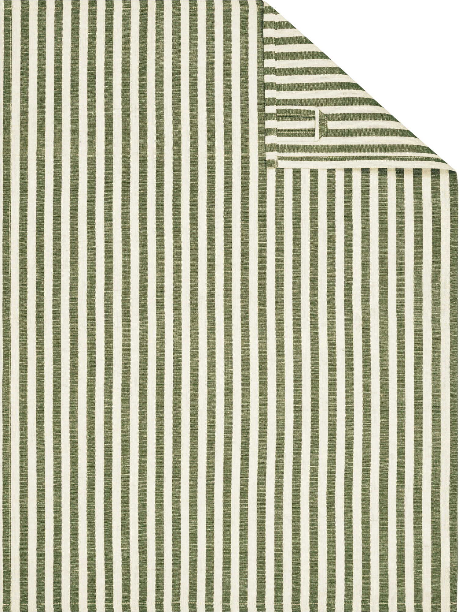 Linen Classics Geschirrtuch gestreift, olivgrün
