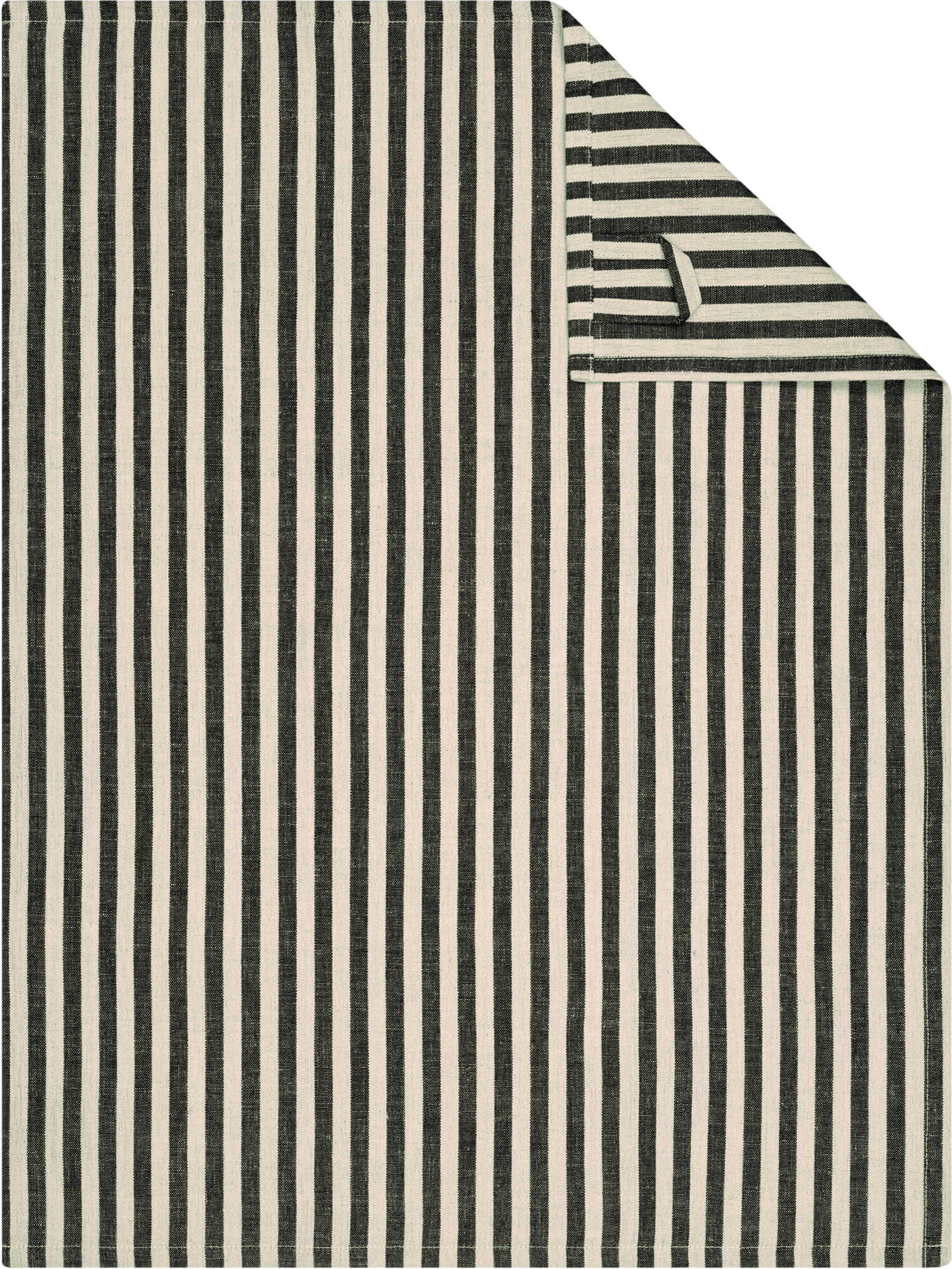 Linen Classics Geschirrtuch gestreift, schwarz