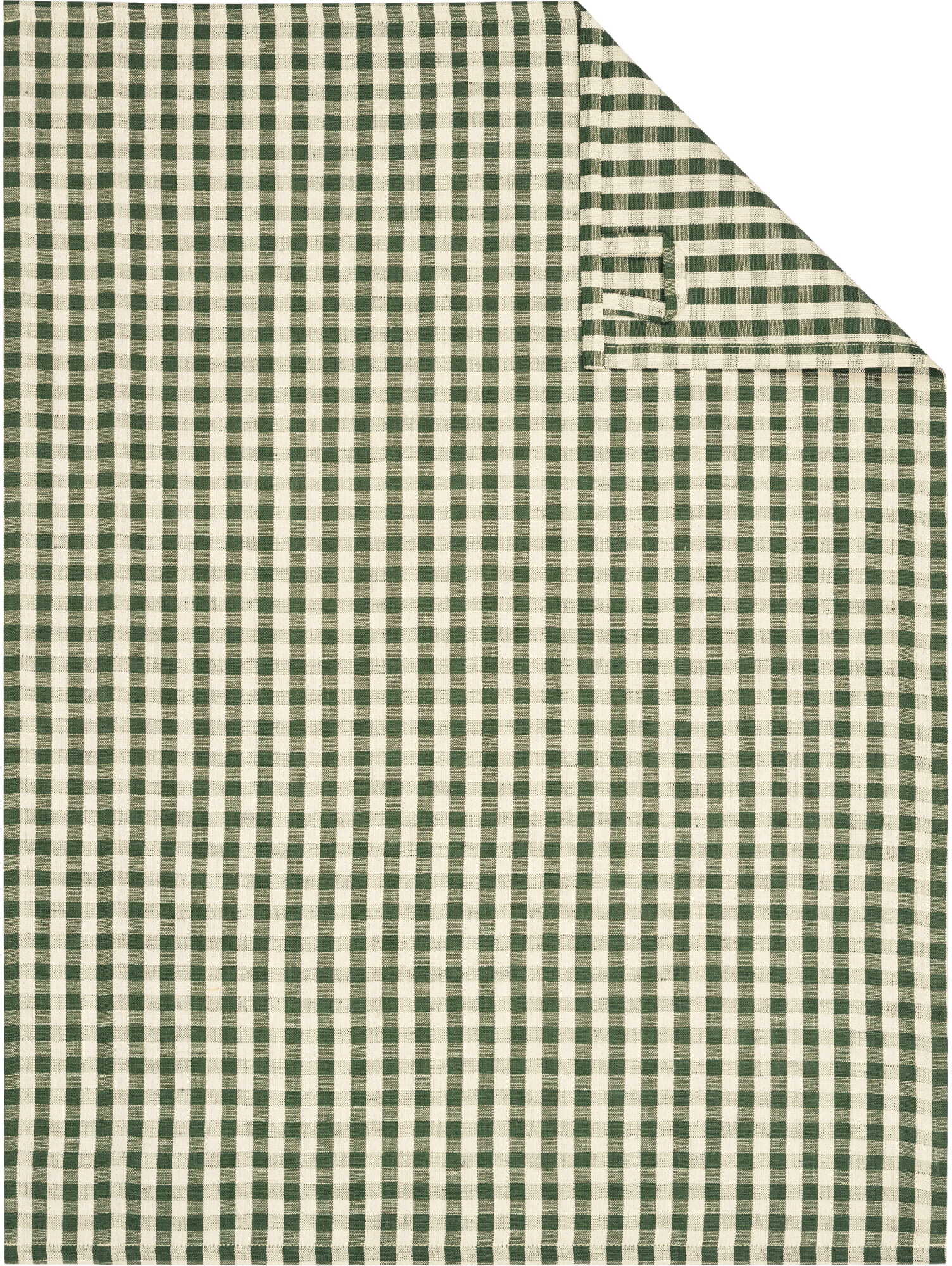 Linen Classics Geschirrtuch kariert, olivgrün