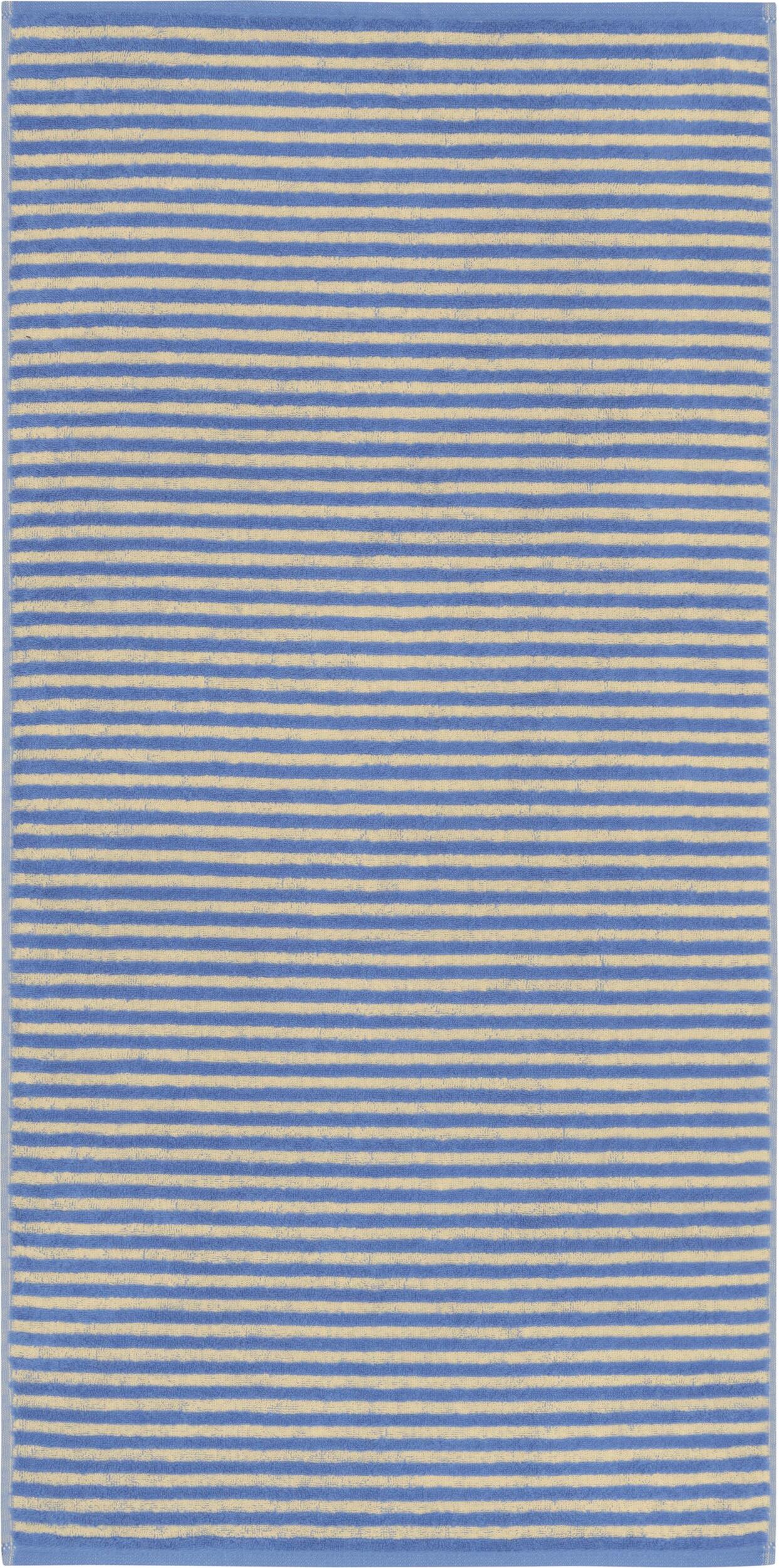 Lines Handtuch 50 x 100 cm gestreift tiefes Blau