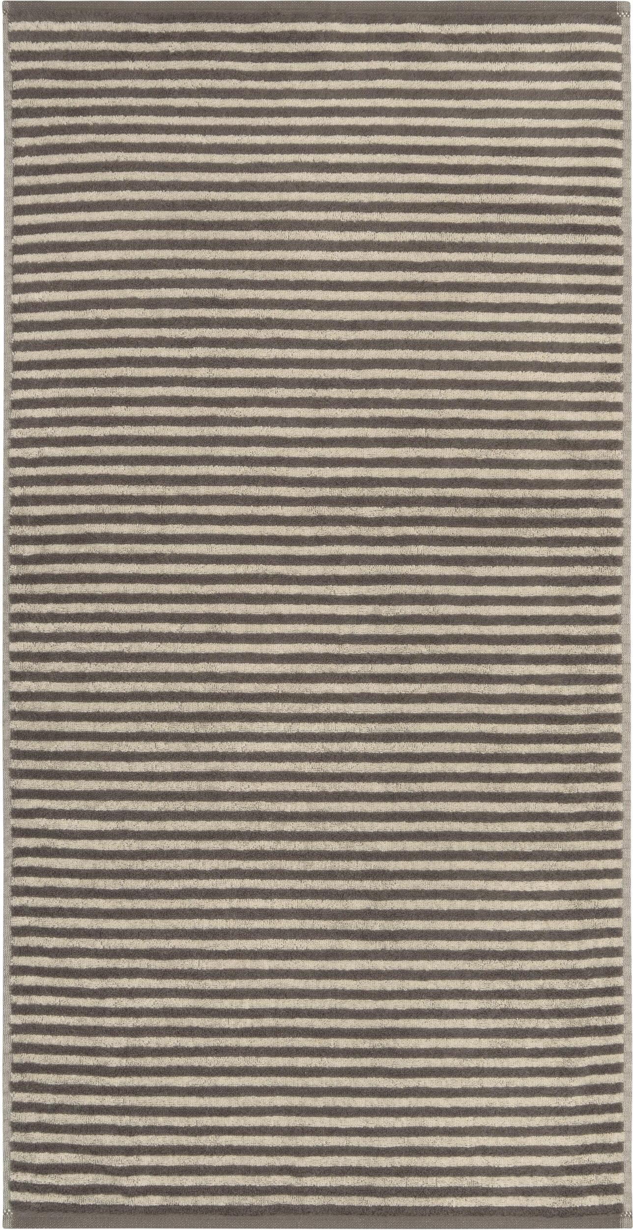 Lines Handtuch 80 x 150 cm gestreift braun