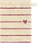 Lines&Hearts badhandske 16 x 22 cm, rosa