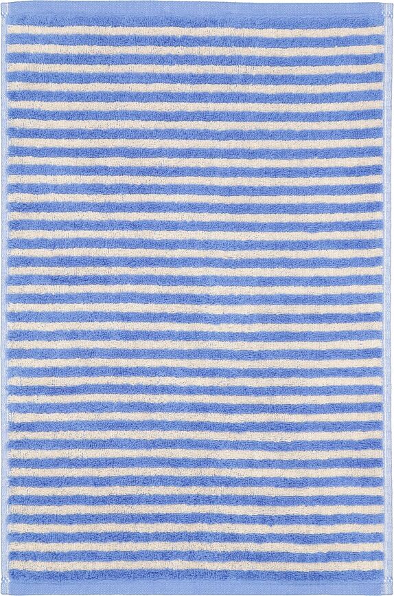 Lines Serviette à rayures, 30 x 50 cm, bleu profond