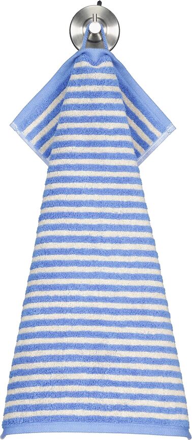 Lines Serviette à rayures, 30 x 50 cm, marron