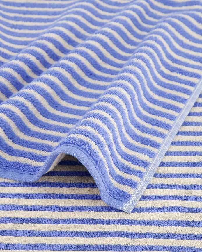 Lines Serviette à rayures, 30 x 50 cm, marron