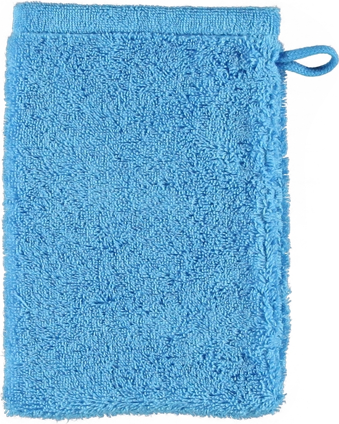 Manopla de baño Lifestyle Sport, 16 x 22 cm, lisa, azul celeste