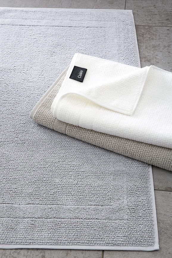 Modern Tapis de Bain 50 x 80 cm, platine